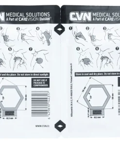 CVN Hexagon Chest Seal venttiilitön ilmarintasidos, 2-Pack
