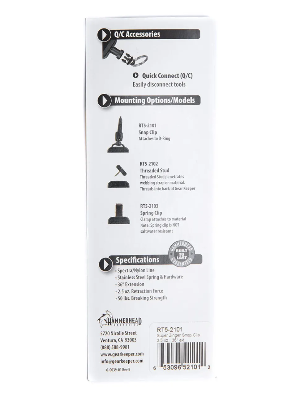 Gear Keeper RT5-2101 Micro avainhihna (70 g)