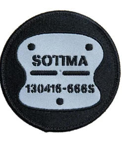 Sotima heijastava hihamerkki