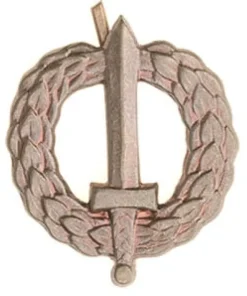 Tsekkoslovakialainen aselajimerkki, metallia, ylijäämä