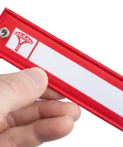 Varusteleka avaimenperä, NIMI + REMOVE BEFORE FIGHT