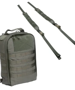 Varusteleka CP10 Mini-taistelureppu litteillä olkaviilekkeillä