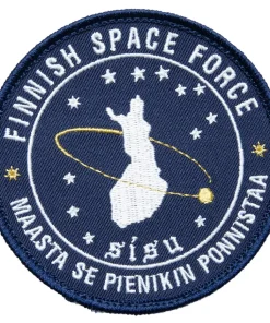 Varusteleka Finnish Space Force moraalimerkki, 90 mm