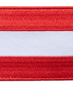 Varusteleka Itävallan hihalippu, 77 x 47 mm