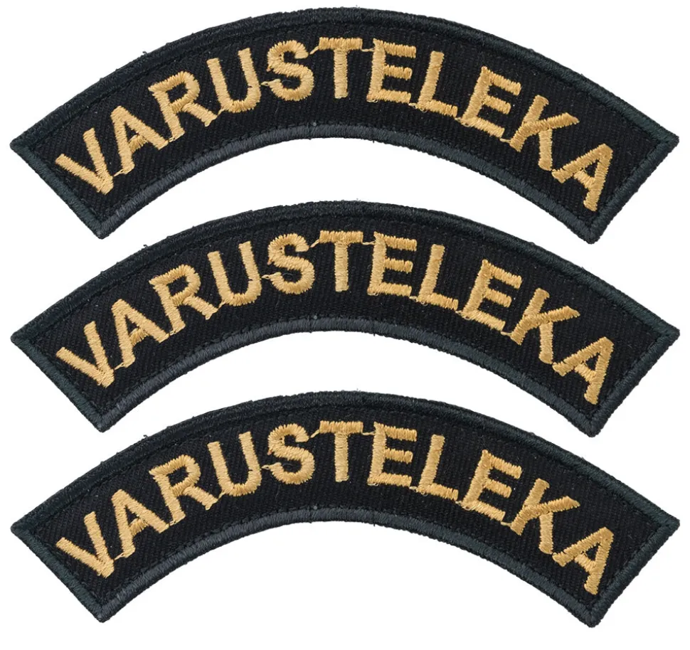 Varusteleka Kaarimerkki omalla tekstillä, 3-Pack