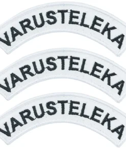 Varusteleka Kaarimerkki omalla tekstillä, 3-Pack