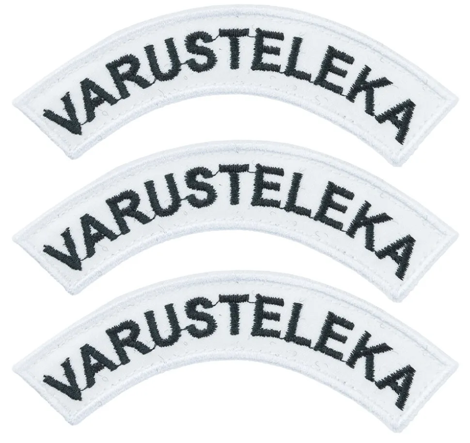 Varusteleka Kaarimerkki omalla tekstillä, 3-Pack