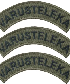 Varusteleka Kaarimerkki omalla tekstillä, 3-Pack