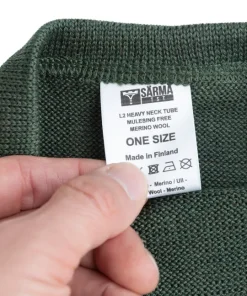 Varusteleka L2 paksu putkikauluri, merinovillaa