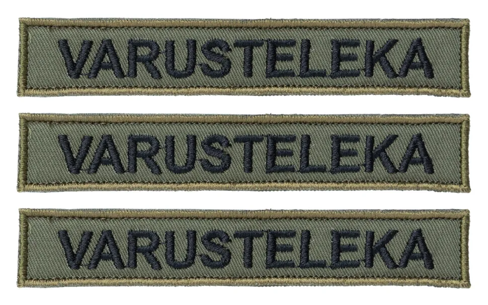 Varusteleka M05 nimilappu omalla tekstillä, 3-Pack