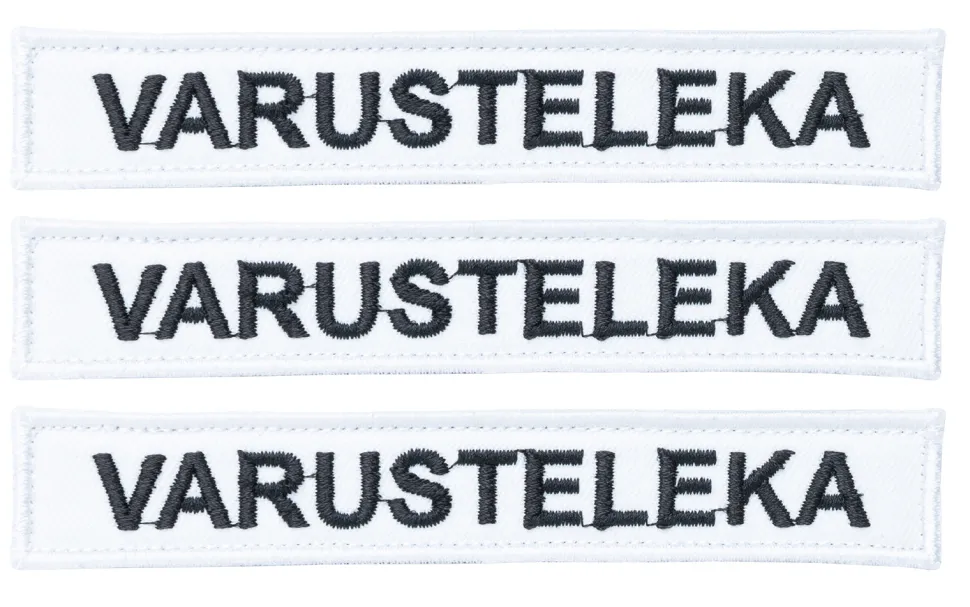 Varusteleka M05 nimilappu omalla tekstillä, 3-Pack