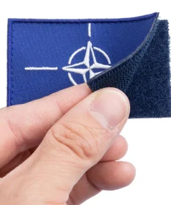 Varusteleka NATO hihalippu, 77 x 47 mm