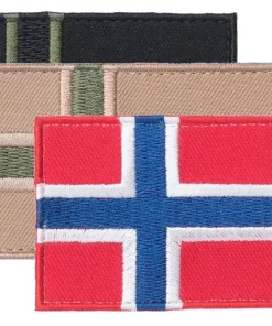 Varusteleka Norjan hihalippu, 77 x 47 mm