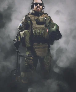 Varusteleka Suomen hihalippu, 77 x 47 mm